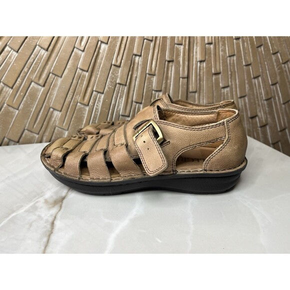 Alegria Martinique Brown Leather Fisherman Men Sandals Eur 41 US 8 Shoes main image 5